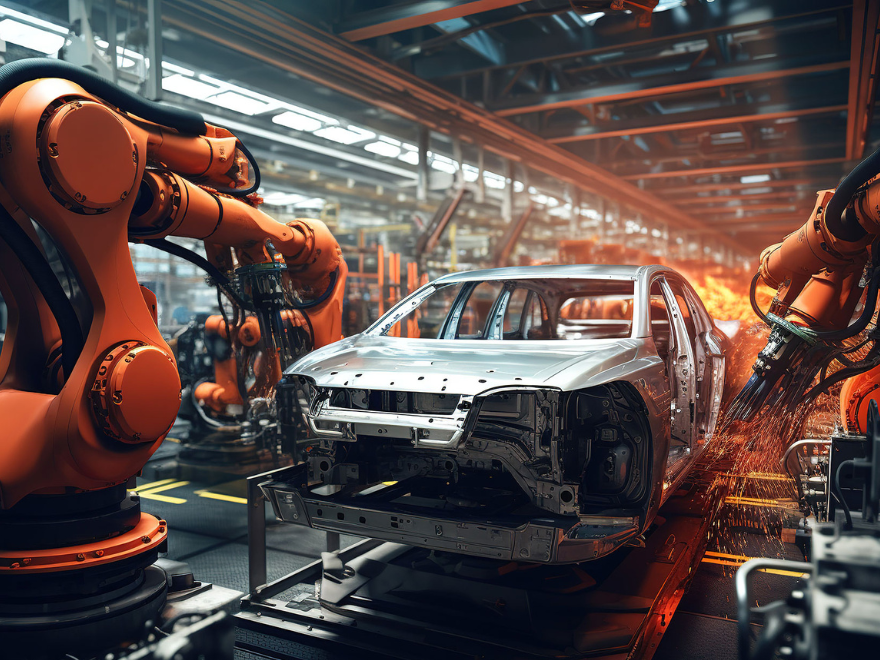 Automatisierung Automobilindustrie Fertigungsstrasse
